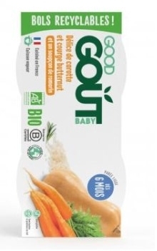 Good Gout Bio Puree z dyni piżmowej i marchewki 2x190 g