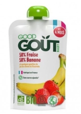 Good Gout Bio Truskawka i banan 120 g