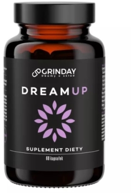 Grinday Dream Up pomaga w wyciszeniu i spokojnym zasypianiu 60 kapsułek