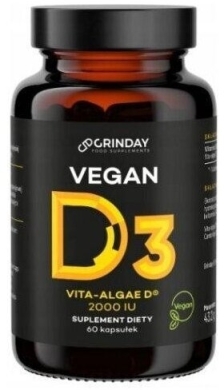 Grinday Vegan D3 2000 IU 60 kapsułek