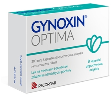 Gynoxin Optima 200 mg kapsułki dopochwowe miękkie 3 sztuki