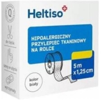 HELTISO Przylepiec tkaninowy 5m x 1,25 cm
