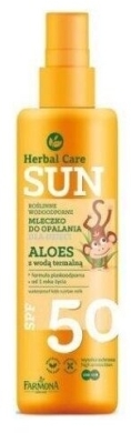 HERBAL CARE SUN Wodoodporne mleczko do opalania SPF50 dla dzieci 150 ml