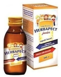 HERBAPECT Junior syrop o smaku malinowym 120 g