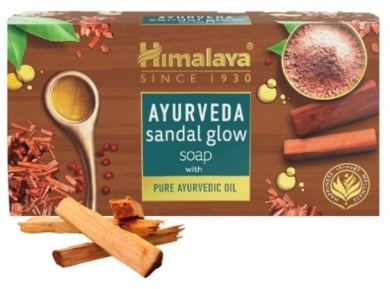 HIMALAYA Ajurwedyjskie mydło sandałowe nadające skórze blask 125 g