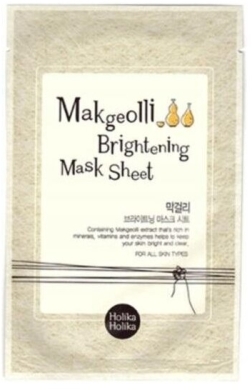 HOLIKA Makgeolli Brightening Mask Sheet Rozjaśniająca maseczka do twarzy 1 sztuka
