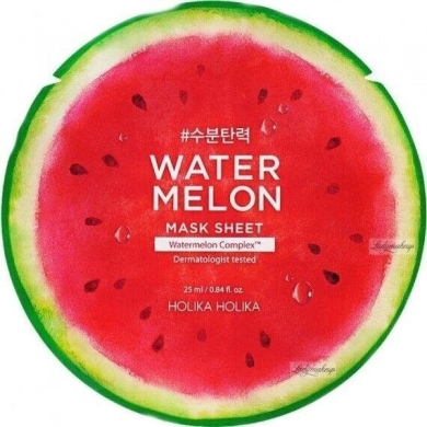 HOLIKA Watermelon Mask Sheet odświeżająco-ujędrniająca maseczka do twarzy 1 sztuka