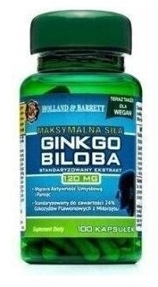 HOLLAND Maksymalna Siła Ginkgo Biloba 100 kapsułek