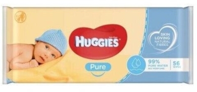 HUGGIES Pure Chusteczki nawilżane 56szt.