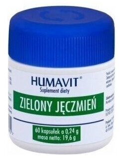 HUMAVIT Zielony Jęczmień 60 kapsułek