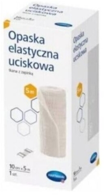 Hartman Opaska elastyczna uciskowa tkana z zapinką 10cmx5m