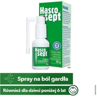 Hascosept spray 1,5mg/1g  30 g