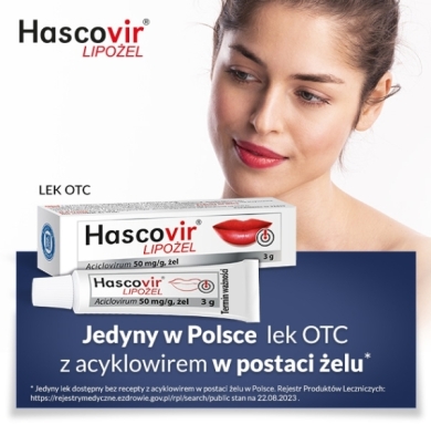 Hascovir LIPOŻEL pro żel 3 g