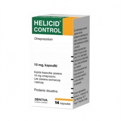 Helicid Control 10 mg 14 kapsułek dojelitowych