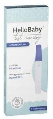 HelloBaby test ciążowy - strumieniowy 1 sztuka