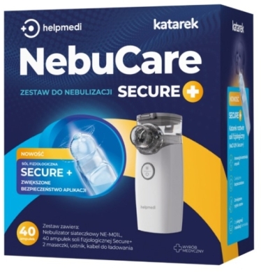 HelpMedi Katarek NebuCare Secure+ Zestaw do nebulizacji