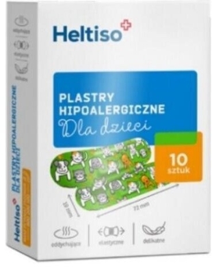 Heltiso Plastry hipoalergiczne dla dzieci 10 sztuk