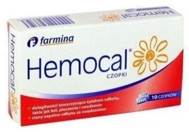 Hemocal czopki 10 sztuk