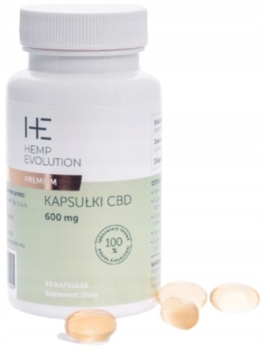 Hemp Evolution Premium 600 mg 60 kapsułek
