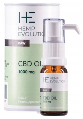 Hemp Evolution olej RAW 1000 mg 10 ml