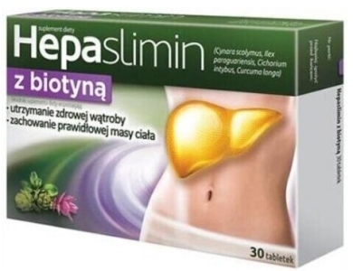 Hepaslimin z biotyną 30 tabletek