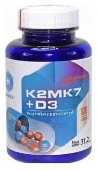 Hepatica Witamina K2MK7+D3 120 kapsułek