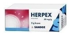 Herpex krem 0,05 g/1g 2 g