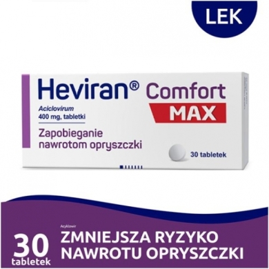 Heviran Comfort Max 400 mg 30 tabletek