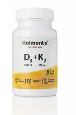 Holments Witamina D3 K2 2000 IU 90 kapsułek