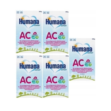 Humana AC proszek 300 g Wielopak x5