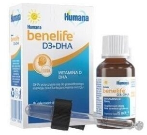 Humana benelife D3+DHA płyn 15 ml
