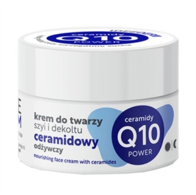 IDEEPHARM IDEEDERM Ceramidowy Odżywczy Krem do twarzy szyi i dekoltu 50 ml