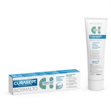 INDENT CURASEPT BIOSMALTO Pasta dla dzieci 1000ppm 6mcy-6lat smak delikatnie miętowy 50 ml