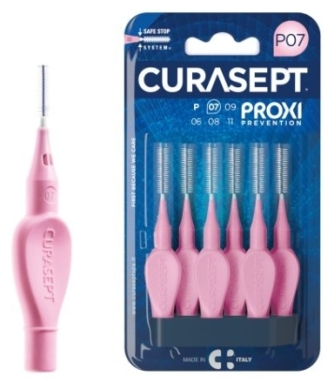 INDENT CURASEPT PROXI P07 Szczoteczki międzyzębowe różowe 6 sztuk