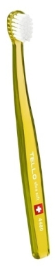 INDENT TELLO 4480 Ultra soft Szczoteczka do zębów dla dzieci żółta1 sztuka