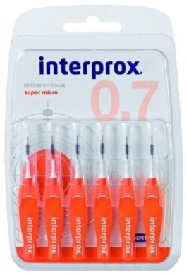 INTERPROX 4G SuperMicro Szczoteczka międzyzębowa PHD 0,7 mm 6 sztuk