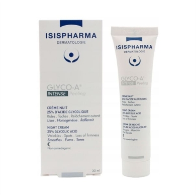 ISISPHARMA GLYCO A Intensywny Peeling  Krem na noc z 25% kwasem glikolowym 30 ml