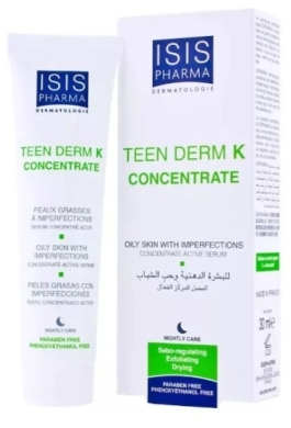 ISISPHARMA TEEN DERM K CONCENTRATE Serum keratoregulujące do skóry tłustej i trądzikowej 30ml