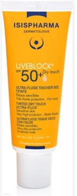 ISISPHARMA UVEBLOCK DRY TOUCH Ultralekki Fluid lekko tonujący SPF 50+ 40 ml