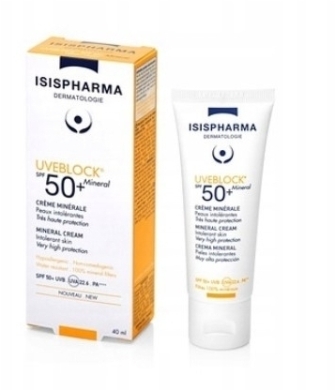 ISISPHARMA UVEBLOCK SPF 50+ Krem mineralny 40ml