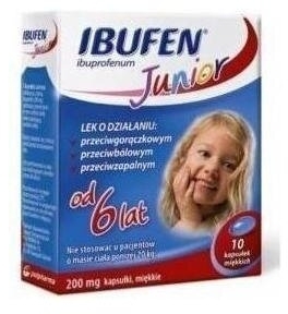 Ibufen Junior  0,2 g 10 kapsułek