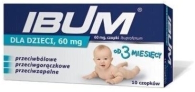 Ibum czopki dla dzieci 0,06 g 10 sztuk