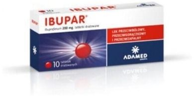 Ibupar 200 mg 10 tabletek