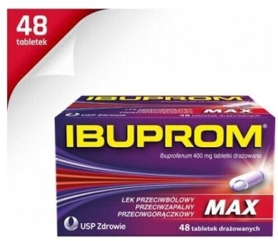 Ibuprom MAX 400 mg - 48 tabletek drażowanych