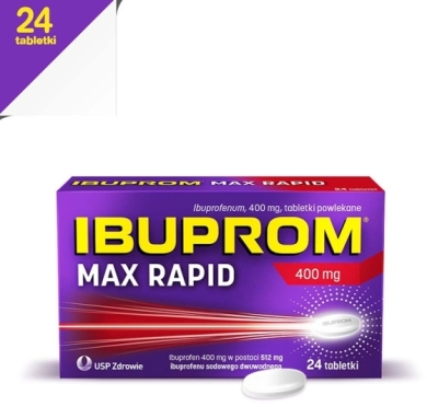 Ibuprom MAX Rapid 400mg 24 tabletki