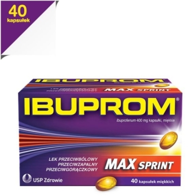 Ibuprom MAX Sprint 0,4g 40 kapsułek