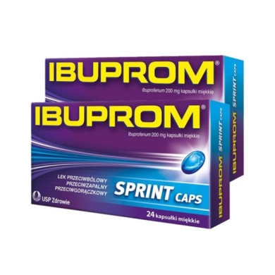 Ibuprom Sprint Zestaw: 2 x 24 kapsułki miękkie