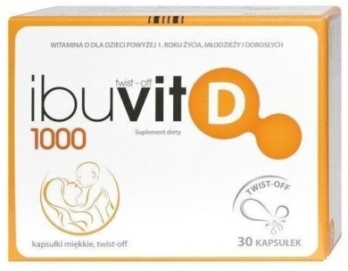 Ibuvit D 1000 Twist-off 30 kapsułek
