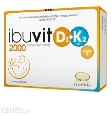 Ibuvit D3 2000 + K2 MK-7 Omega 30 kapsułek
