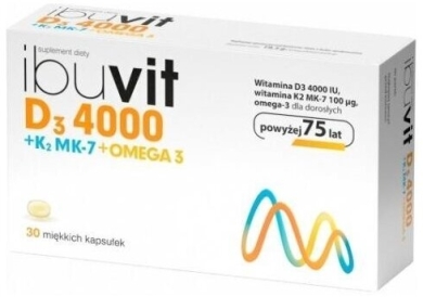 Ibuvit D3 4000 + K2 MK-7 Omega 30 kapsułek